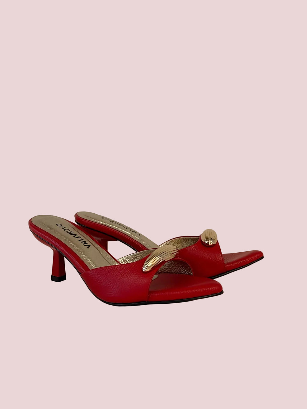 Tacón Cassis - Bambie Rojo x Dorado