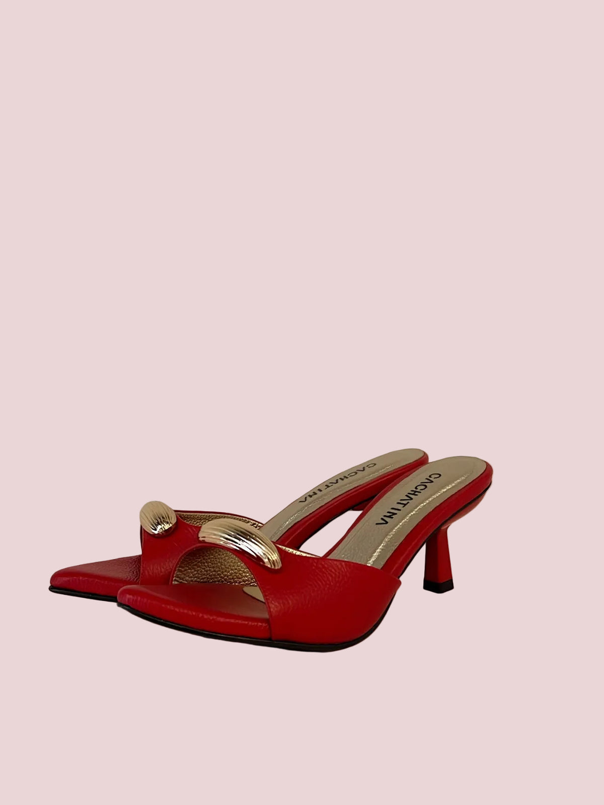 Tacón Cassis - Bambie Rojo x Dorado